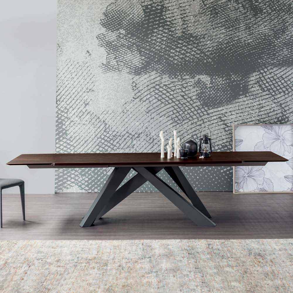 Bonaldo Big Table Ausziehtisch aus Holz, Design made in Italy
