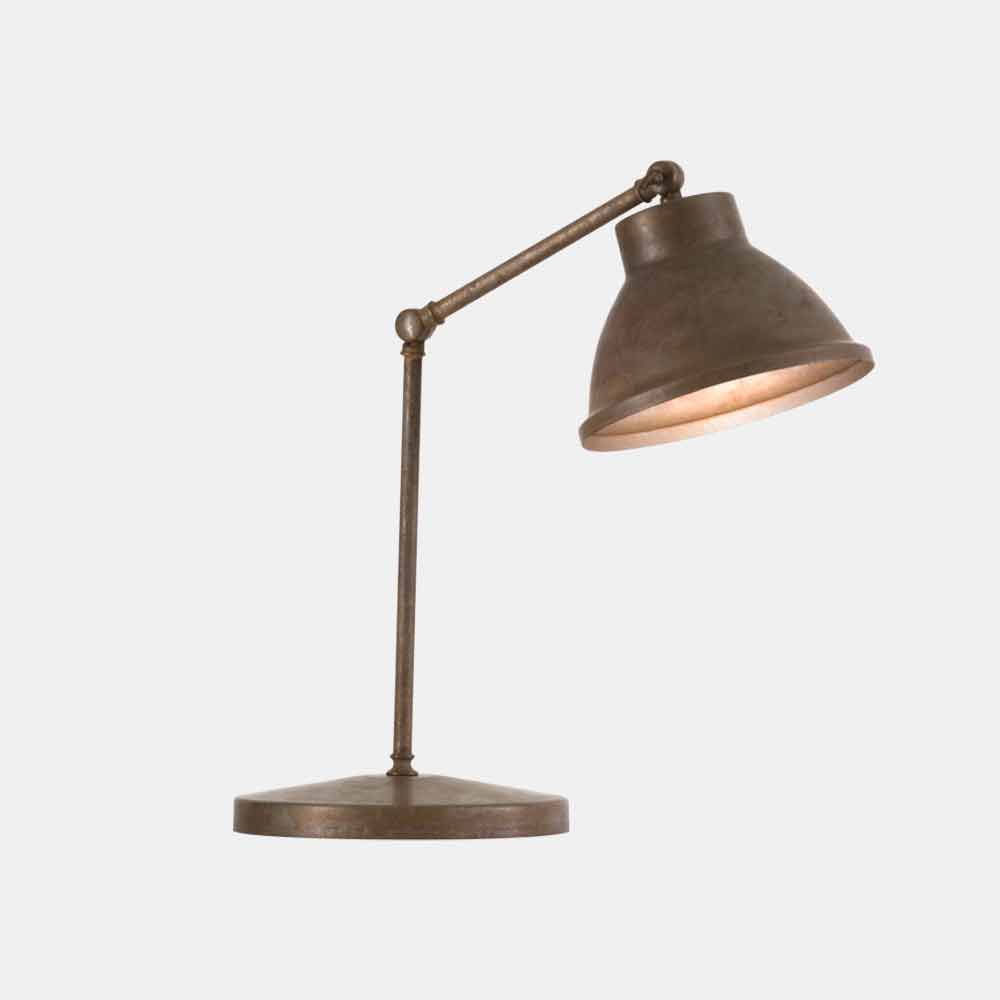 Schreibtischlampe im Vintage-Design aus Messing und Eisen