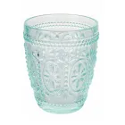 12 Wassergläser 300 ml aus Glas in 4 verschiedenen Blautönen - Kometen Viadurini