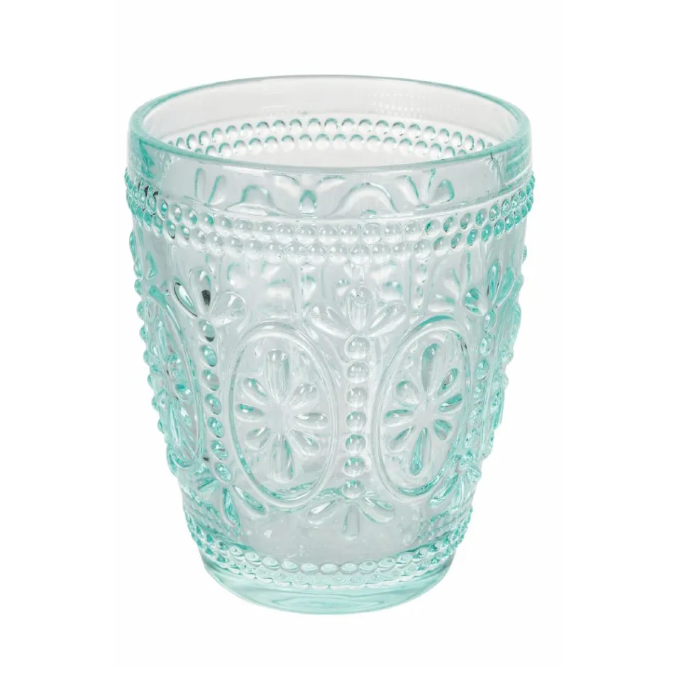 12 Wassergläser 300 ml aus Glas in 4 verschiedenen Blautönen - Kometen Viadurini