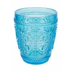 12 Wassergläser 300 ml aus Glas in 4 verschiedenen Blautönen - Kometen Viadurini