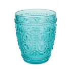 12 Wassergläser 300 ml aus Glas in 4 verschiedenen Blautönen - Kometen Viadurini