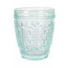 12 Wassergläser 300 ml aus Glas in 4 verschiedenen Blautönen - Kometen Viadurini