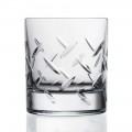 12 Gläser für Whisky oder Wasser in Öko-Kristall mit kostbaren Dekorationen - Arrhythmie