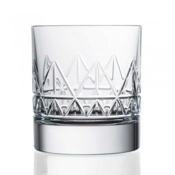 12 Glas Whisky oder Wasser Luxus Modernes Design in Kristall - Arrhythmie