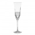12 ökologische Kristall Champagner Flöte Gläser, handdekoriert - Milito