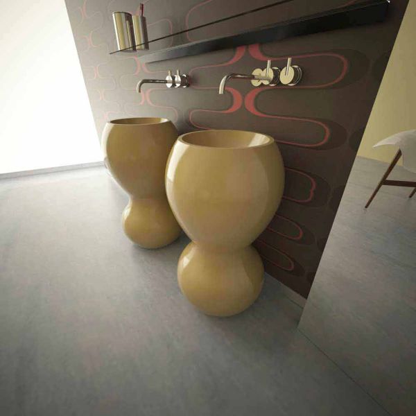 Standwaschbecken in modernem design ariel made in italy