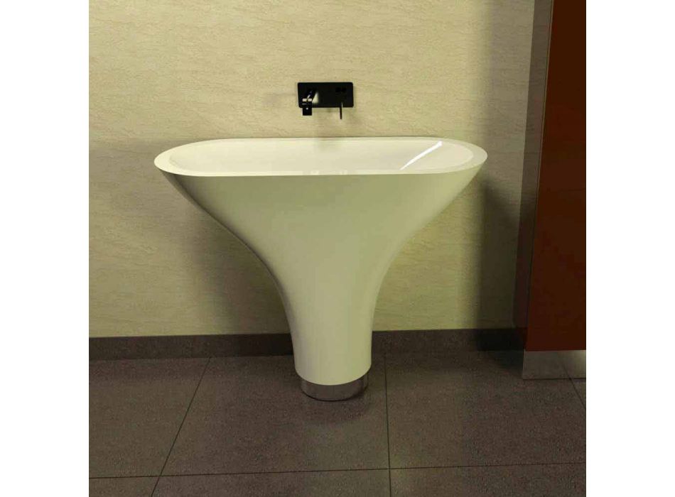 Waschbecken Badezimmer Design Flunder Made in Italy Viadurini