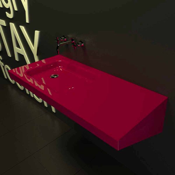 Waschbecken in modernem design saddled made in italy