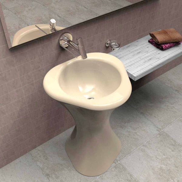Standwaschbecken in modernem design twister made in italy