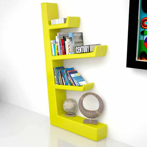 Bücherregal modern aus solid surface made in italy austen