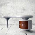 Schreibtisch in modernem Design  Bean weiß, rot oder schwarz