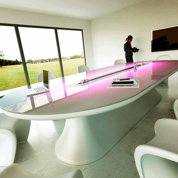 Büro schreibtisch / konferenztisch in modernem design info table