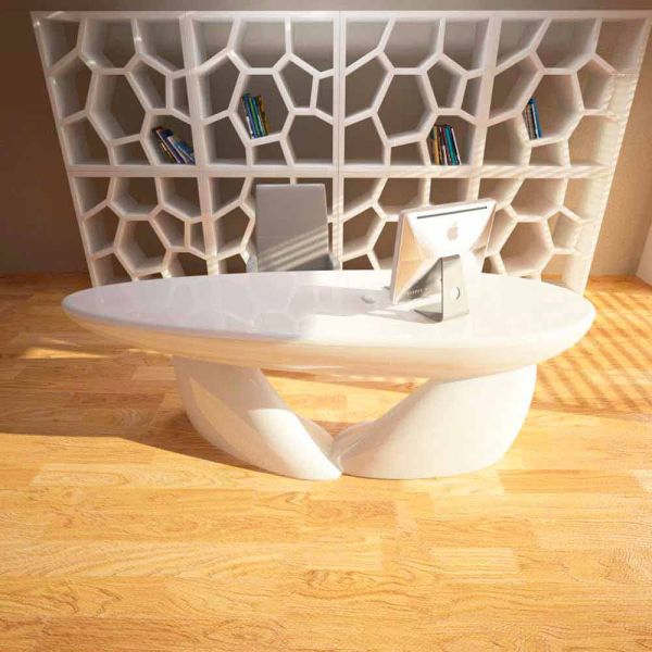 Schreibtisch in modernem design sofstone von hand hergestellt