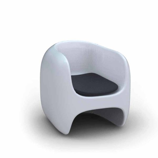 Sessel in modernem design apple made in italy