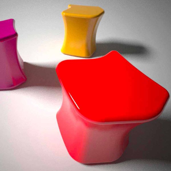 Hocker in modernem design dirimo made in italy
