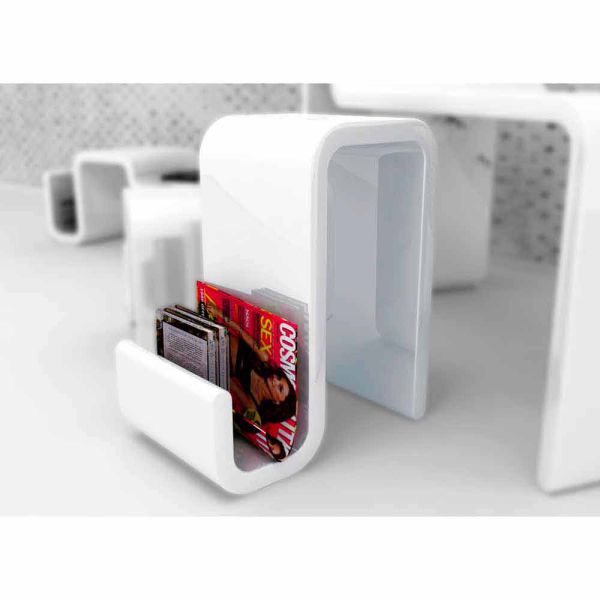 Hocker in modernem design elina made in italy