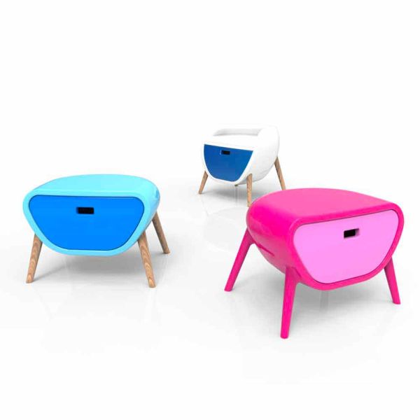 Moderer nachttisch little gauche made in italy
