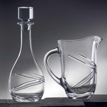 2 Weinflaschen und luxuriöser handdekorierter Öko-Kristalldeckel - Zyklon