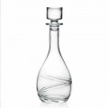 2 handdekorierte Öko-Kristall-Weinflaschen mit Deckel - Zyklon