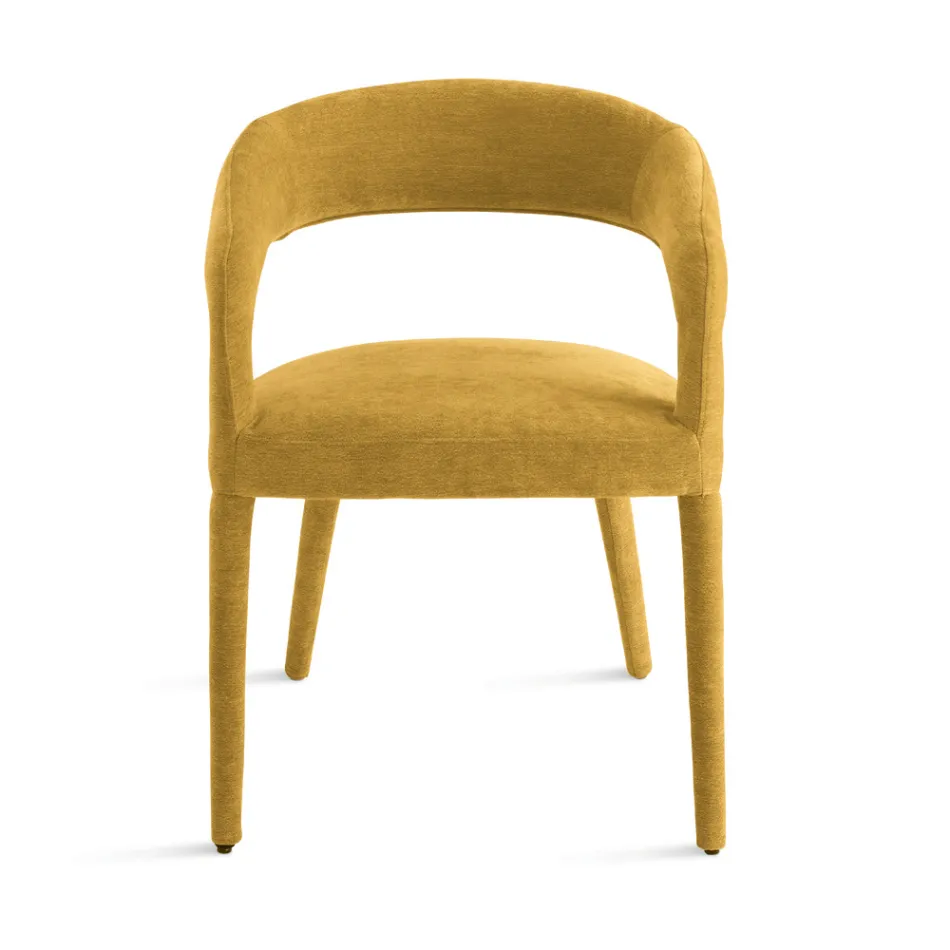 2 gepolsterte Sessel mit Bouclé-Stoffbezug und bezogenem Gestell - Domenica Viadurini