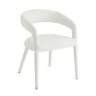 2 gepolsterte Sessel mit Bouclé-Stoffbezug und bezogenem Gestell - Domenica Viadurini