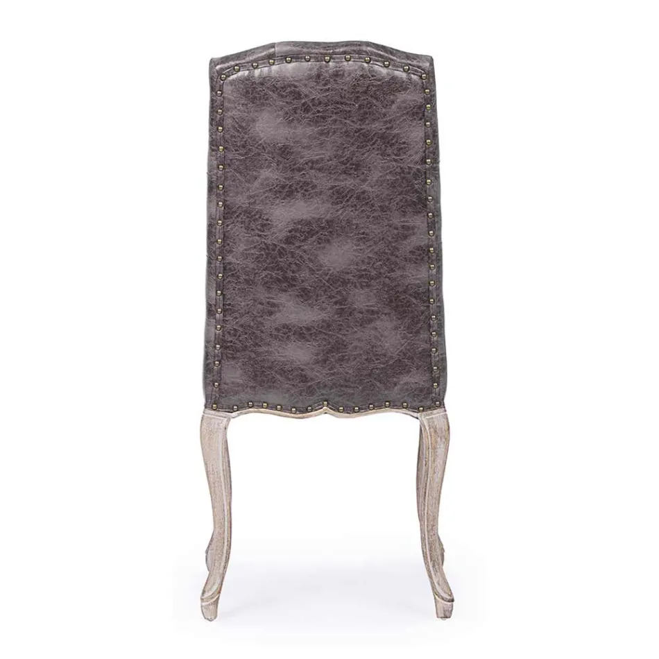 2 Esszimmerstühle mit gepolstertem und gepolstertem Sitz Homemotion - Mania Viadurini