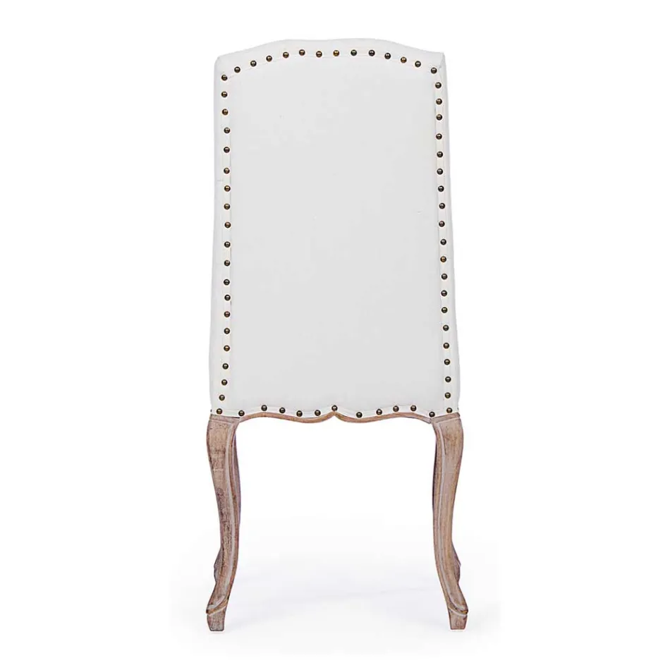 2 Esszimmerstühle mit gepolstertem und gepolstertem Sitz Homemotion - Mania Viadurini