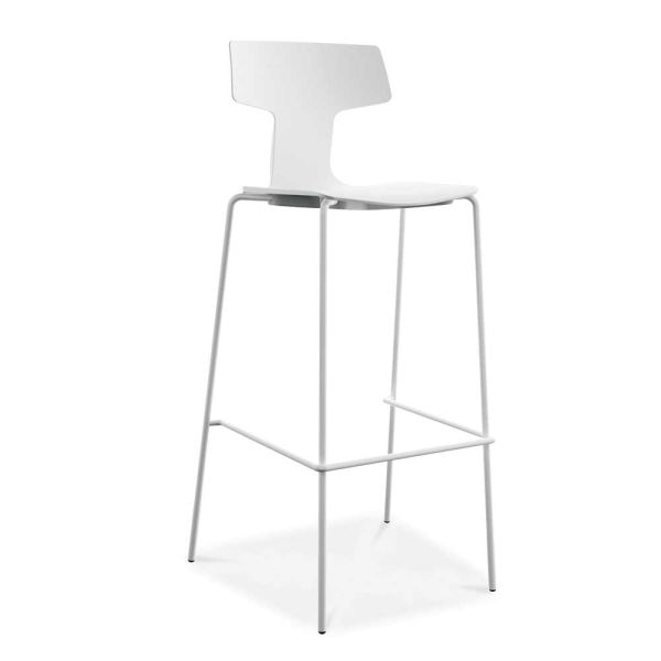 2 stapelbare außenhocker aus metall und polypropylen made in italy annice