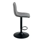 2 Wohnzimmerhocker mit gepolsterten Stoffsitzen in verschiedenen Farben - Impeto Viadurini