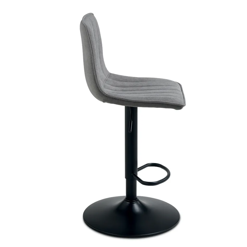 2 Wohnzimmerhocker mit gepolsterten Stoffsitzen in verschiedenen Farben - Impeto Viadurini