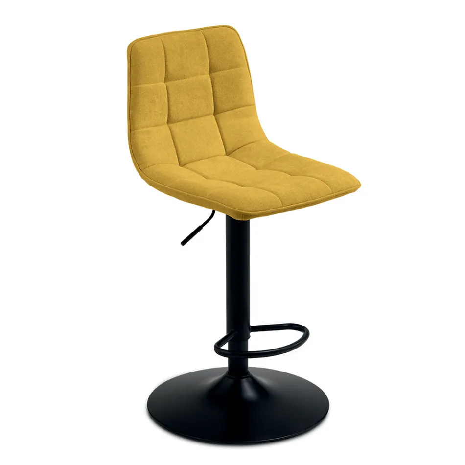 2 Wohnzimmerhocker mit Stoffsitz in verschiedenen Farben - Corrente Viadurini