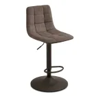 2 Wohnzimmerhocker mit Stoffsitz in verschiedenen Farben - Corrente Viadurini