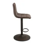 2 Wohnzimmerhocker mit Stoffsitz in verschiedenen Farben - Corrente Viadurini