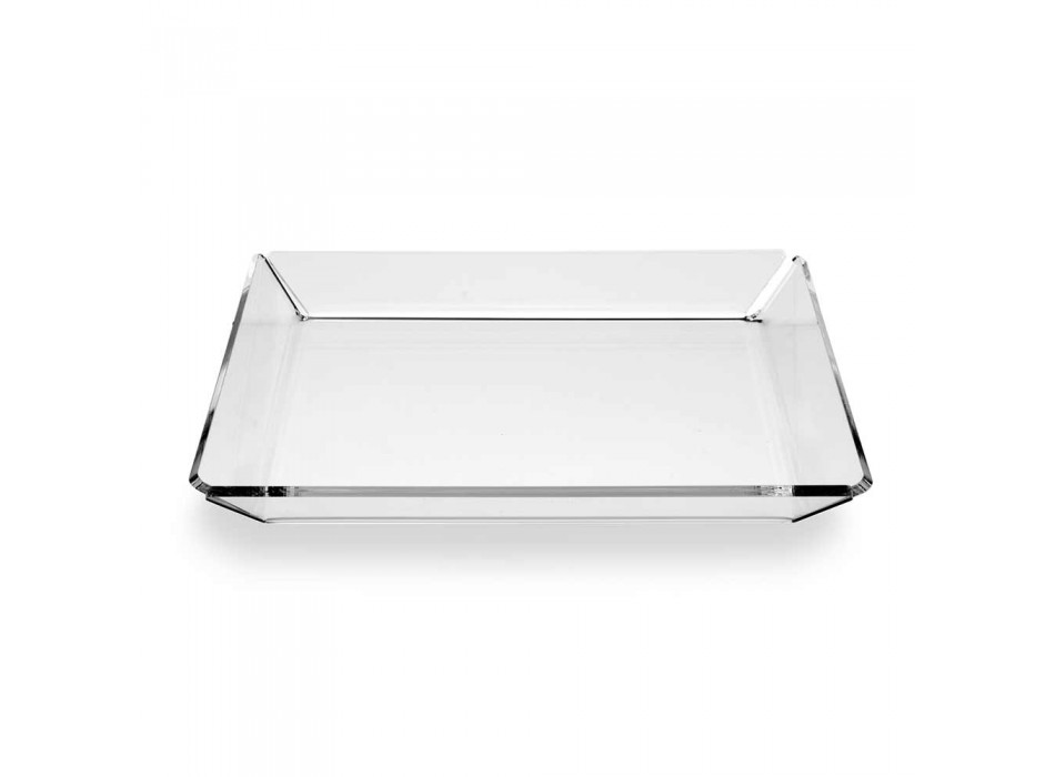2 Plexiglasbehälter mit modernem Design aus transparentem Plexiglas - Tonio Viadurini