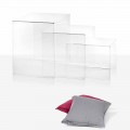 3 transparente überlappende Tische von Amalia Design, hergestellt in Italien