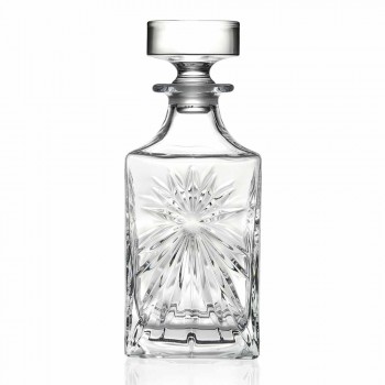 4 Whiskyflaschen mit Eco Crystal Cap Square Design - Daniele