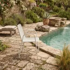 4 traditionelle Gartensessel aus Metall, hergestellt in Italien - Edris Viadurini