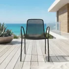 4 traditionelle Gartensessel aus Metall, hergestellt in Italien - Edris Viadurini