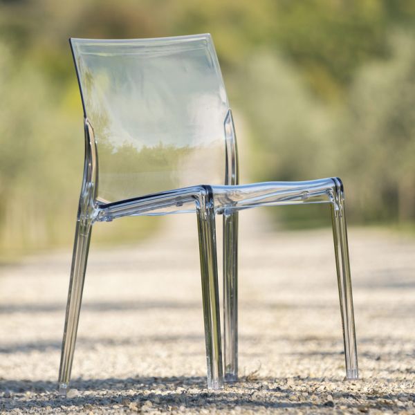 4 außen- und innenstühle aus polycarbonat in verschiedenen farben - have