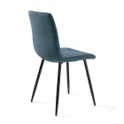 4 Wohnzimmersessel mit gepolsterten Stoffsitzen in verschiedenen Farben - Impeto Viadurini