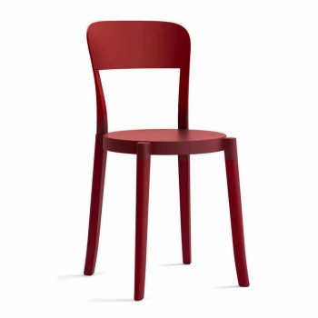 4 stapelbare Stühle aus Polypropylen im Freien Made in Italy Design - Alexus