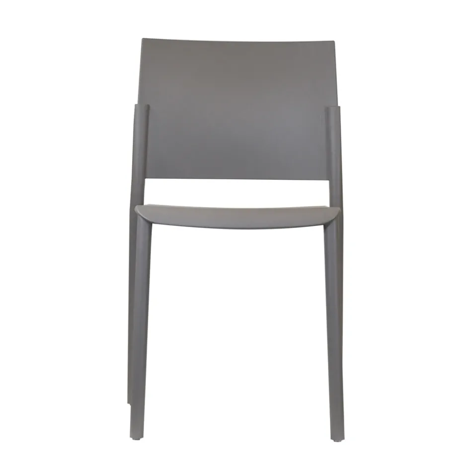 4 stapelbare Stühle komplett aus Polypropylen in verschiedenen Farben – Mojito Viadurini