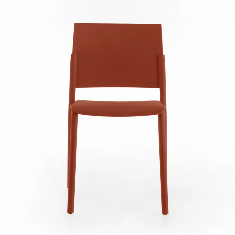 4 stapelbare Stühle komplett aus Polypropylen in verschiedenen Farben – Mojito Viadurini
