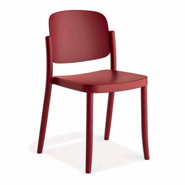 4 moderne stapelbare gartenstühle aus polypropylen made in italy - bernetta