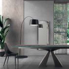 4 moderne Stahlstühle mit gepolstertem Samtsitz Made in Italy - Nirvana Viadurini