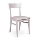 4 Stühle mit Kunstledersitz, Struktur und Beinen aus lackiertem Holz – Taikiri Viadurini