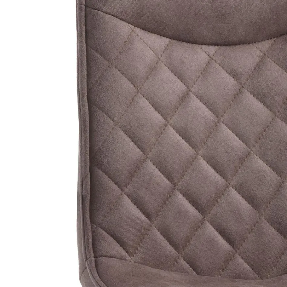 4 Stühle mit Kunstlederbezug in Antikoptik – Wasserstoff Viadurini