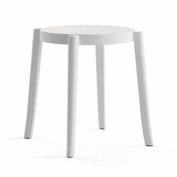 4 moderne stapelbare außenhocker aus polypropylen made in italy - anona