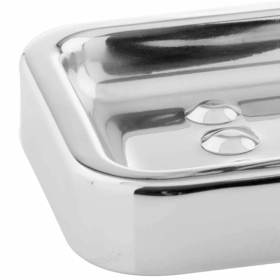 Freistehende Badaccessoires in Edelstahl-Chrom-Finish - Glänzend Viadurini